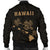 Hawaii Kakau Polynesian Three Turtles Map Men's Bomber Jacket - Gold - Polynesian Pride