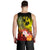 Tonga Custom Personalised Men's Tank Top - Humpback Whale with Tropical Flowers (Yellow) - Polynesian Pride