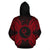 Chuuk Polynesian ll Over Hoodie Map Red - Polynesian Pride