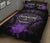 Marquesas Islands Polynesian Quilt Bed Set Hibiscus Purple - Polynesian Pride