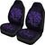 Hawaii Turtle Ohana Hibiscus Poly Car Seat Covers - Purple Universal Fit Purple - Polynesian Pride