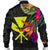 Hawaii Men's Bomber Jacket - Hibiscus Polynesian Pattern - Polynesian Pride