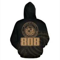 Hawaii Polynesia Hoodie Golden Tatau Style - Polynesian Pride