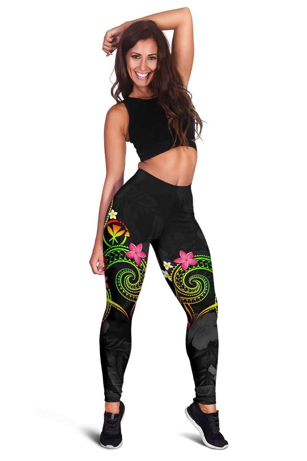 Polynesian Hawaii Leggings - Legend of Kanaka Maoli (Reggae) - Polynesian Pride