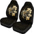 Hibiscus Plumeria Mix Polynesian Gold Turtle Car Seat Covers Universal Fit Gold - Polynesian Pride