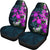 Kanaka Maoli (Hawaiian) Car Seat Covers - Sea Turtle Tropical Hibiscus And Plumeria Purple Universal Fit Purple - Polynesian Pride