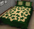 Hawaiian Quilt Bed Set Royal Pattern - Green - A1 Style - Polynesian Pride