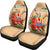 Tahiti Polynesian Car Seat Covers - Hibiscus Coat of Arm Beige - Polynesian Pride