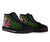 Fiji High Top Shoes - Turtle Plumeria Banana Leaf - Polynesian Pride