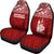 New Caledoni Car Seat Covers - New Caledoni Coat Of Arms Polynesian Tattoo Red - Polynesian Pride