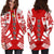 Tonga Hoodie Dress - Polynesian Tattoo Flag - Polynesian Pride