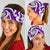 New Zealand Maori Tribal Ornament Bandana - Purple - Polynesian Pride