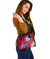 Hawaii Polynesian Shoulder Handbag - Hawaii Seal With Turtle Plumeria (Pink) - Polynesian Pride