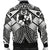 Tonga Polynesian Men's Bomber Jacket - Tonga White Seal with Polynesian tattoo - Polynesian Pride