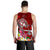 Tonga Men's Tank Top - Turtle Plumeria (Red) - Polynesian Pride