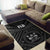 Fiji Area Rug - Fiji Seal With Polynesian Tattoo Style (Black) - Polynesian Pride