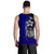 Yap Micronesia Men's Tank Top Blue - Turtle With Hook - Polynesian Pride