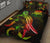 Tuvalu Polynesian Quilt Bed Set - Turtle With Blooming Hibiscus Reggae - Polynesian Pride