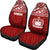 Samoa Car Seat Covers - Samoa Coat Of Arms Polynesian Tattoo Red - Polynesian Pride