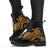 American Samoa Polynesian Leather Boots - Polynesian Turtle (Golden) - Polynesian Pride