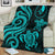 Yap Micronesian Premium Blanket - Turquoise Tentacle Turtle - Polynesian Pride