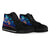 Tahiti Custom Personalised High Top Shoes Blue - Vintage Tribal Mountain - Polynesian Pride