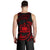 Samoa Polynesian Men's Tank Top - Red Tribal Wave - Polynesian Pride