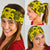 Polynesian Turtle Palm And Sea Pebbles Yellow Bandana 3 - Pack - Polynesian Pride