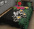 Kanaka Maoli (Hawaiian) Polynesian Quilt Bed Set - Hibiscus Turtle Tattoo Black - Polynesian Pride