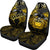 Samoa Polynesian Car Seat Covers - Eagle Tribal Pattern Yellow - Polynesian Pride