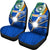 Marshall Islands Rugby Car Seat Covers Coconut Leaves Universal Fit Blue - Polynesian Pride