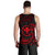 Hawaii Polynesian Men's Tank Top - Red Tribal Wave - Polynesian Pride