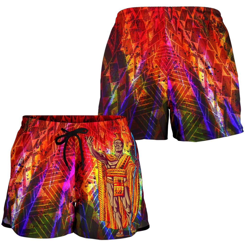 Hawaii Women's Shorts - Hawaii King Polynesian Patterns Women Color - Polynesian Pride