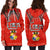 Tonga Hoodie Dress - Tonga Coat of Arms K4 - Polynesian Pride