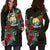 Nauru Hoodie Dress - Nauru Coat Of Arms Hibiscus - Polynesian Pride