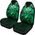 Hawaii Turtle Wave Polynesian Car Seat Cover - Hey Style Green Universal Fit Green - Polynesian Pride