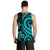 Wallis and Futuna Men's Tank Top - Turquoise Tentacle Turtle - Polynesian Pride