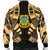 Tuvalu Men Bomber Jackets - Polynesian Tattoo Gold - Polynesian Pride