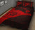 Hawaii Shaka Map Polynesian Quilt Bed Set - Red - Polynesian Pride