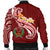 Pohnpei Men's Bomber Jacket - Pohnpei Seal Polynesian Patterns Plumeria - Polynesian Pride