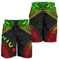 Niue Men's Shorts - Polynesian Chief Reggae Version - Polynesian Pride