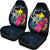 Papua New Guinea Polynesian Custom Personalised Car Seat Covers - Tropical Flower - Polynesian Pride