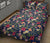 Tropical Hibiscus Red And Plumeria White Quilt Bed Set - Polynesian Pride