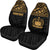 Samoa Custom Personalised Car Seat Covers - Samoa Gold Coat Of Arms Polynesian Tattoo - Polynesian Pride