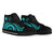 Papua New Guinea High Top Canvas Shoes - Turquoise Tentacle Turtle - Polynesian Pride