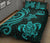 Vanuatu Quilt Bed Set - Turquoise Tentacle Turtle - Polynesian Pride