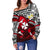 Dab Trend Style Rugby Off Shoulder Sweater Wallis and Futuna - Polynesian Pride