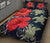 Hawaii Deep Blue Hibiscus Turtle Quilt Bed Set - AH - Mike Style - Polynesian Pride