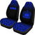 Samoa Car Seat Covers - Samoa Coat Of Arms Polynesian Tattoo Fog Blue - Polynesian Pride