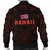 Hawaii Wild Boar Kamapua'a Men's Bomber Jacket - Orange - Hawaiian Mythology Style - Polynesian Pride